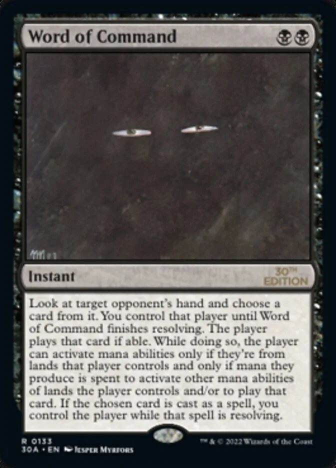 Word of Command 「30A/133」「EN」