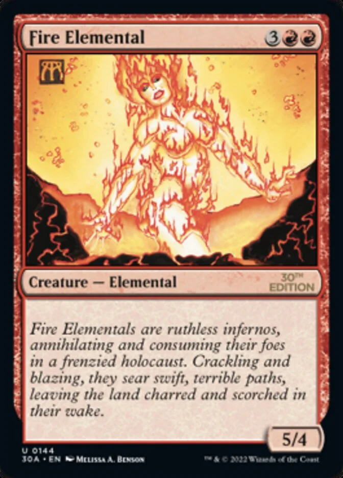 Fire Elemental 「30A/144」「EN」