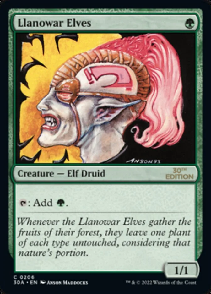 Llanowar Elves 「30A/206」「EN」