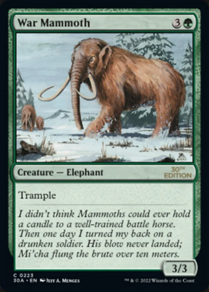 War Mammoth 「30A/223」「EN」