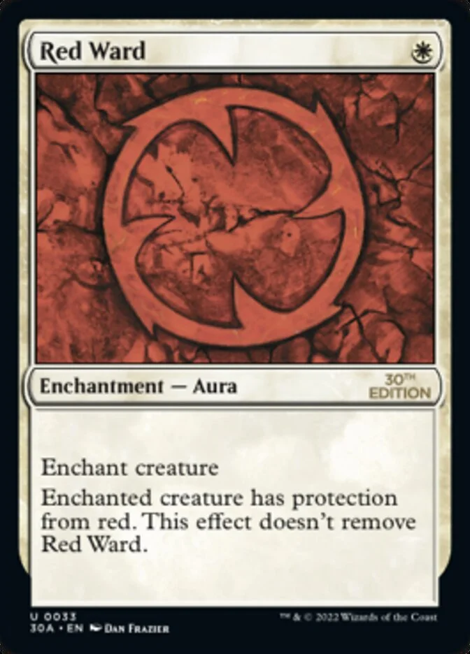 Red Ward 「30A/33」「EN」