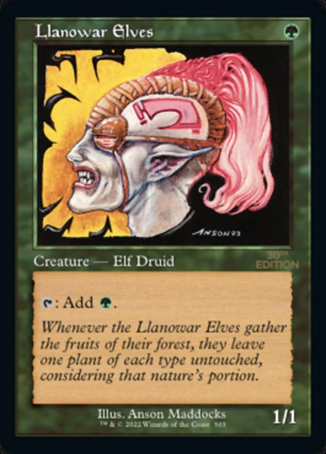 Llanowar Elves 「30A/503」「EN」