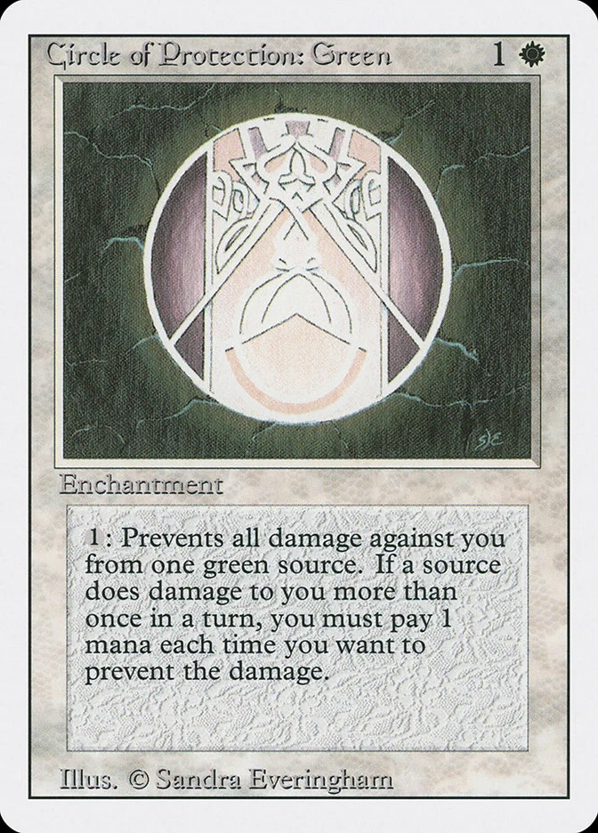Circle of Protection: Green 「3ED/11」「EN」