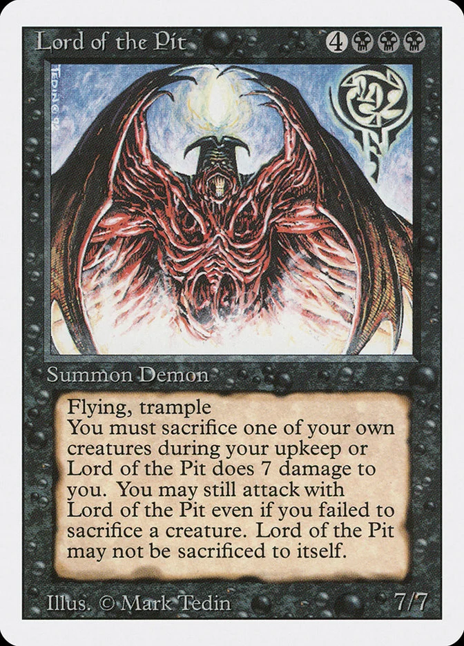 Lord of the Pit 「3ED/116」「EN」