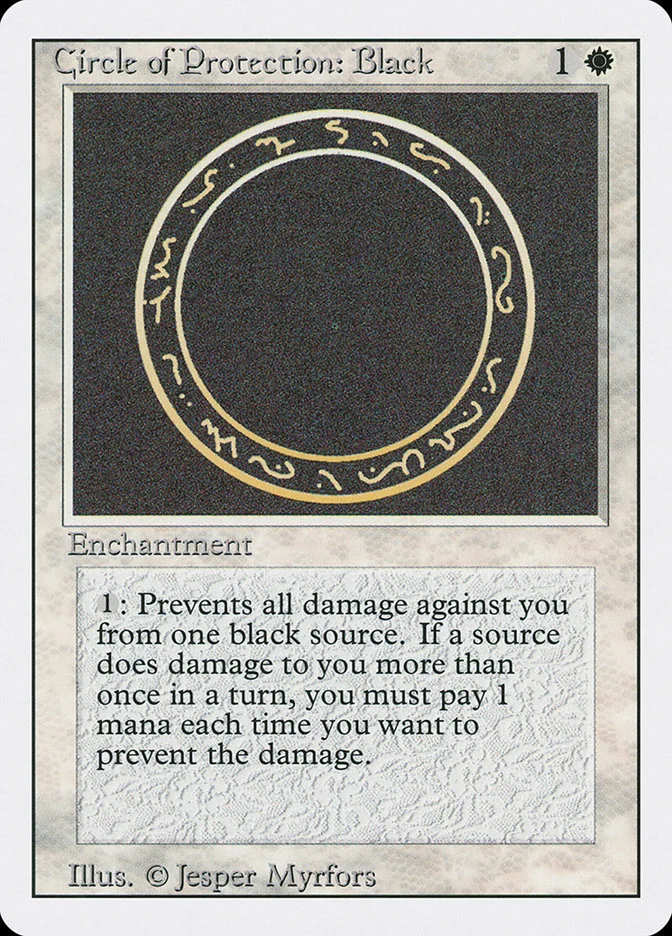 Circle of Protection: Black 「3ED/9」「EN」