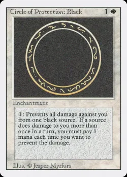 Circle of Protection: Black #9 · Magic: The Gathering