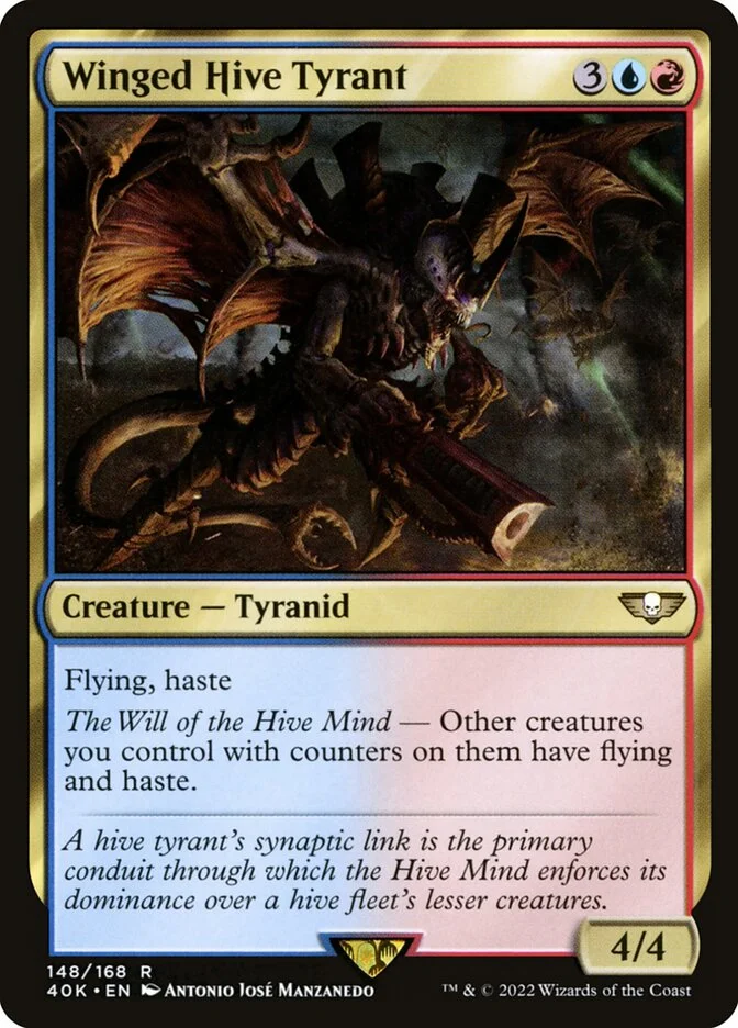 Winged Hive Tyrant 「40K/148」「EN」