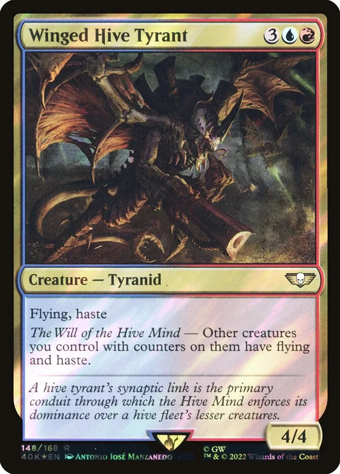 Winged Hive Tyrant 「40K/148★」「EN」
