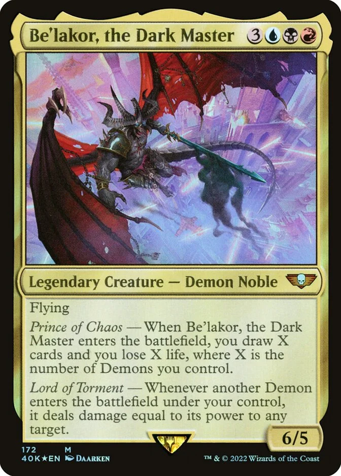 Be'lakor, the Dark Master 「40K/172」「EN」