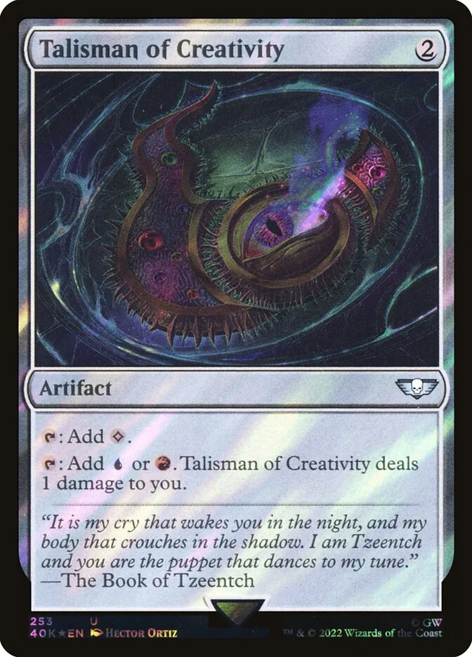 Talisman of Creativity 「40K/253★」「EN」