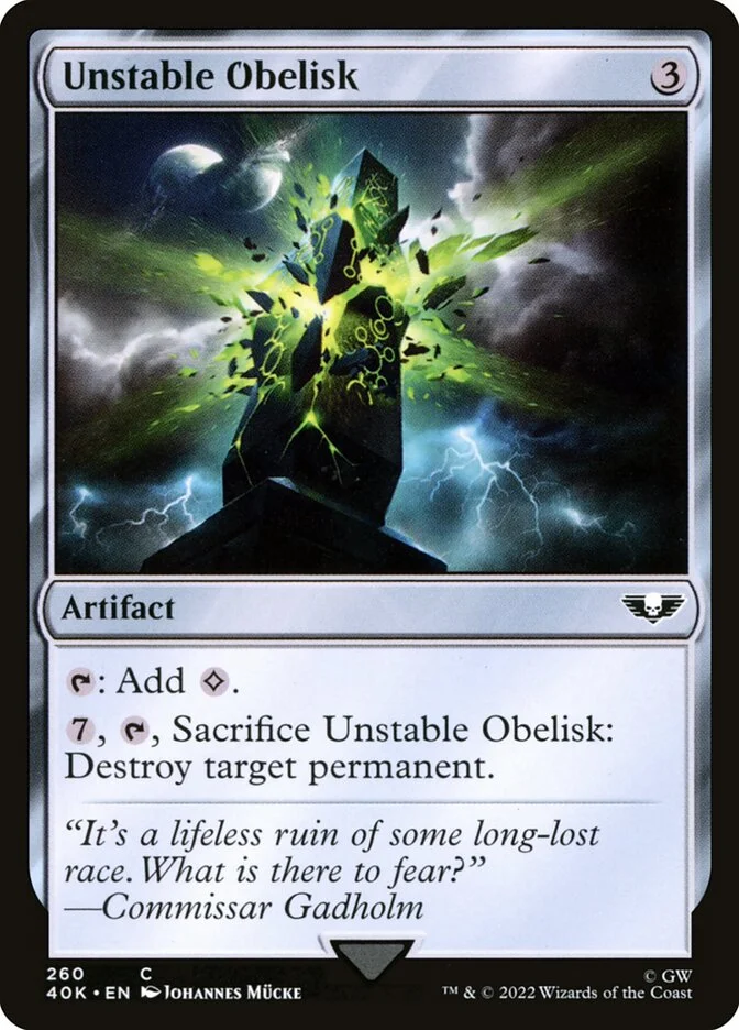 Unstable Obelisk 「40K/260」「EN」