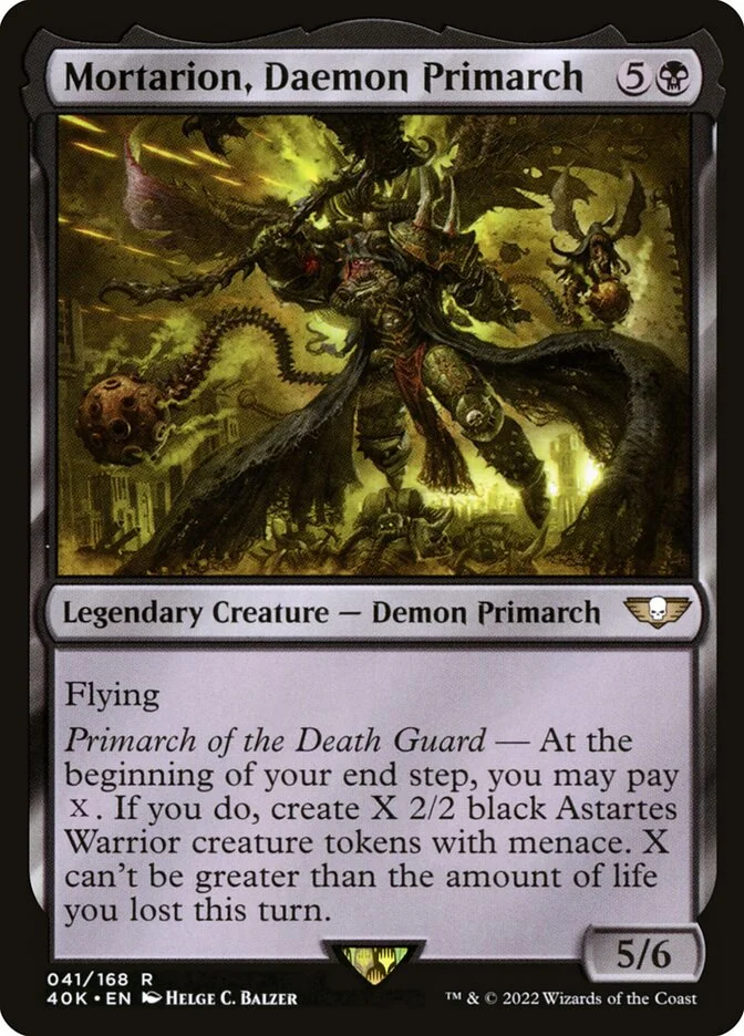 Mortarion, Daemon Primarch 「40K/41」「EN」