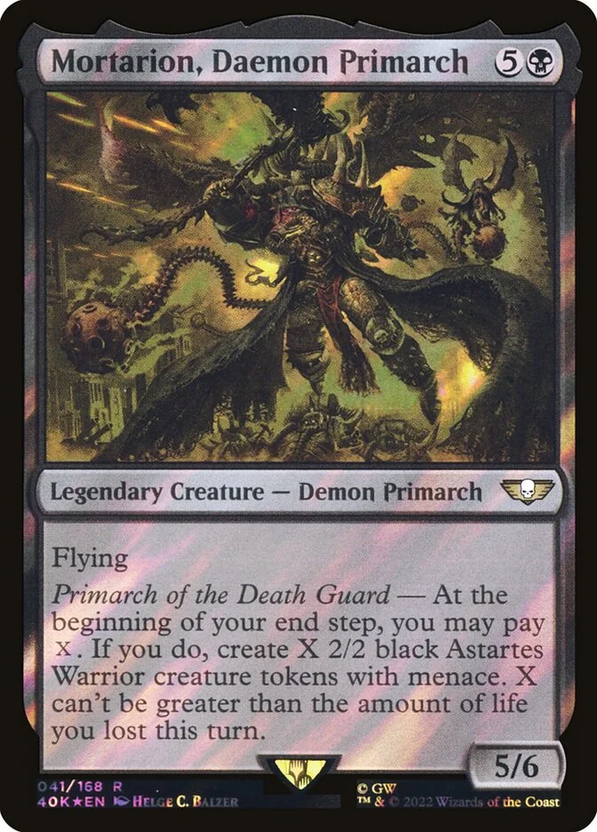 Mortarion, Daemon Primarch 「40K/41★」「EN」