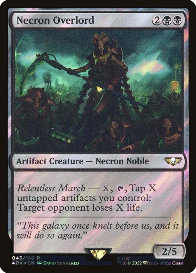 Necron Overlord 「40K/43★」「EN」