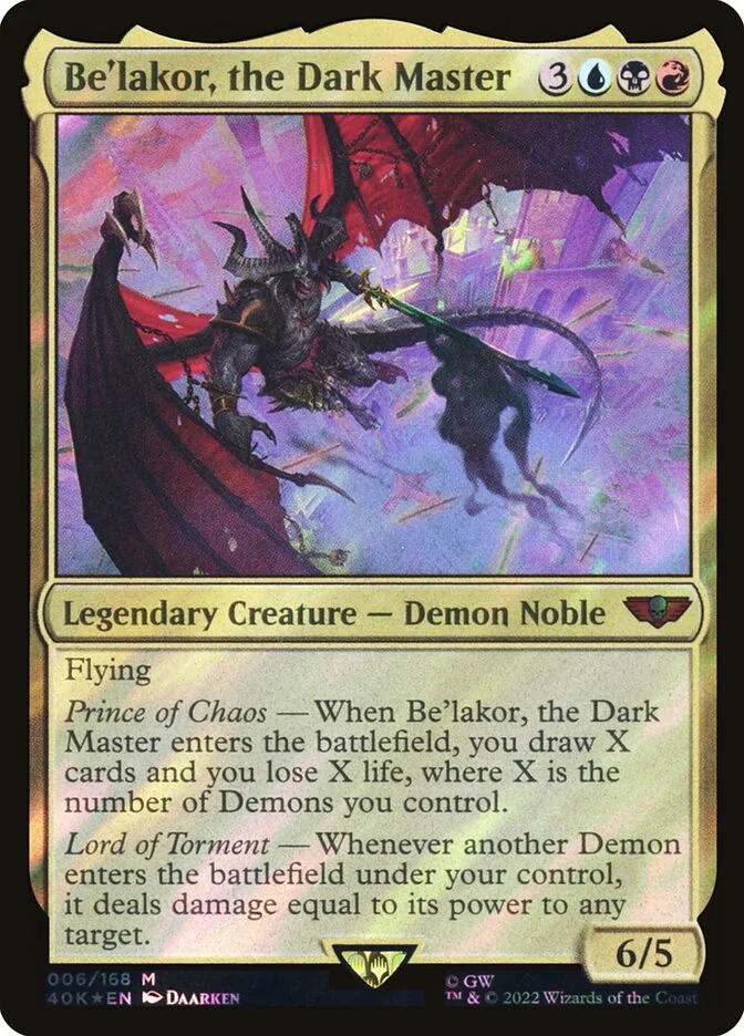 Be'lakor, the Dark Master 「40K/6」「EN」