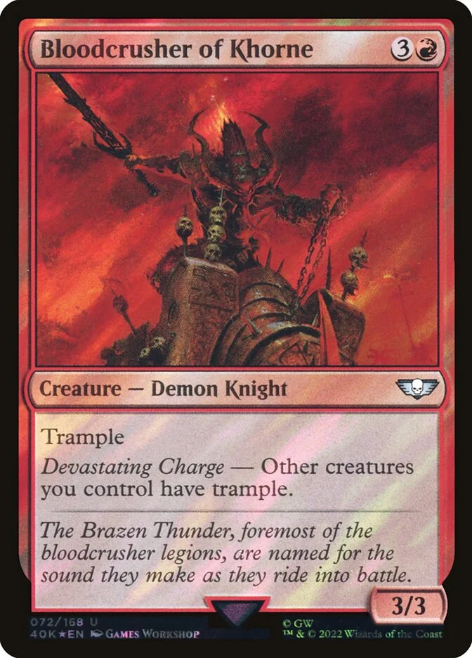 Bloodcrusher of Khorne 「40K/72★」「EN」