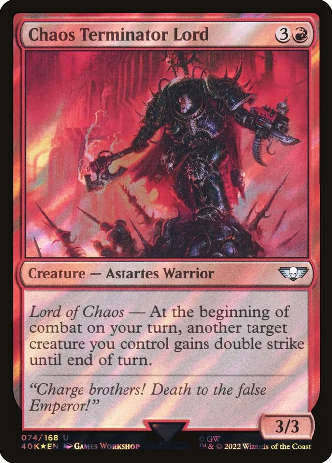 Chaos Terminator Lord 「40K/74★」「EN」