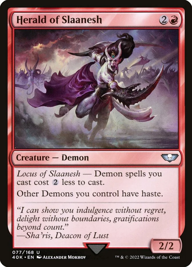 Herald of Slaanesh 「40K/77」「EN」
