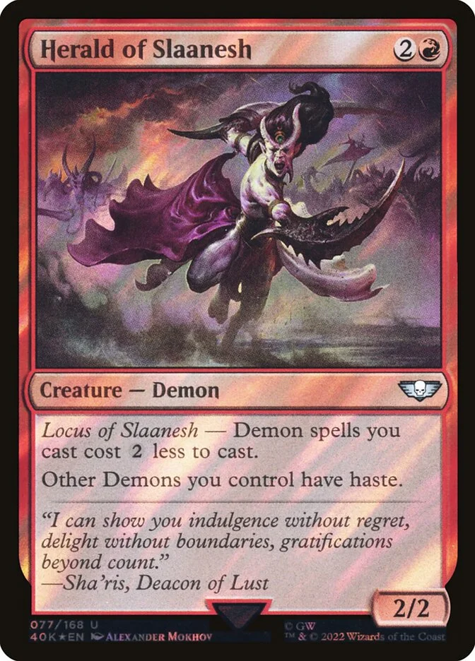 Herald of Slaanesh 「40K/77★」「EN」