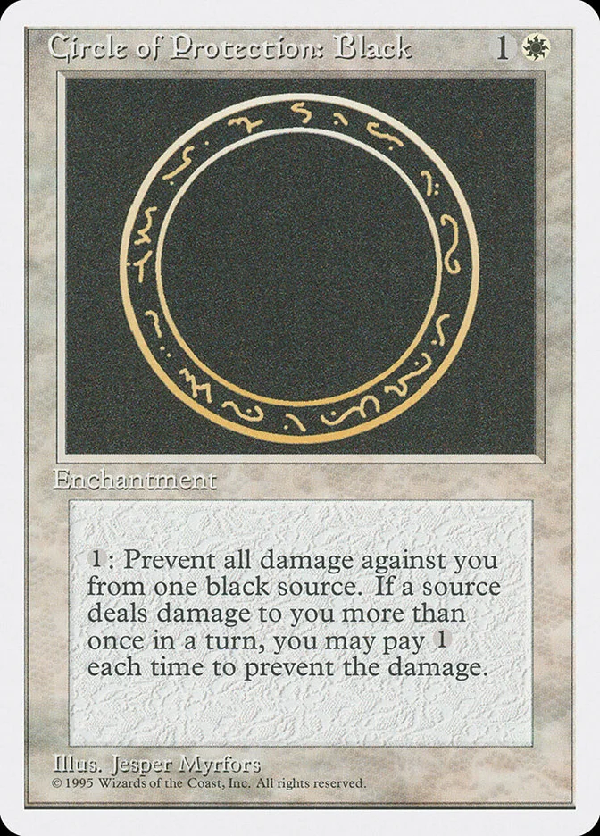 Circle of Protection: Black 「4ED/14」「EN」