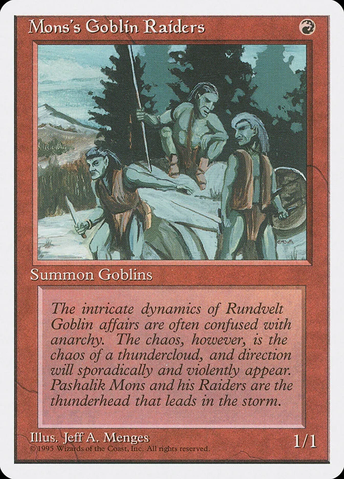 Mons's Goblin Raiders 「4ED/213」「EN」