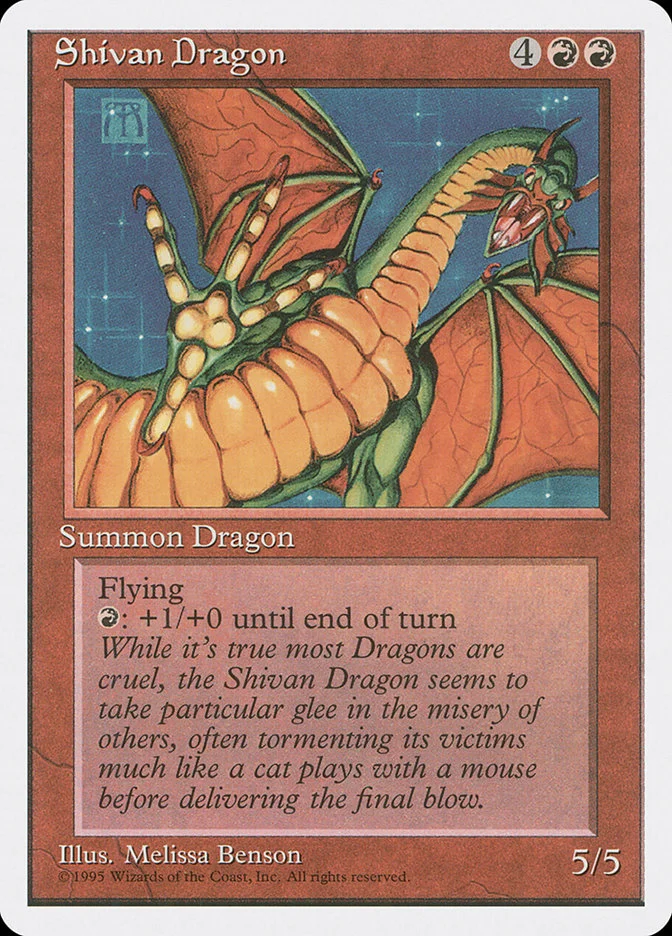 Shivan Dragon 「4ED/220」「EN」