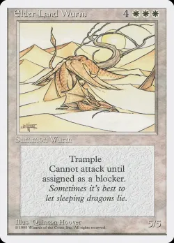 Elder Land Wurm #24 · Magic: The Gathering