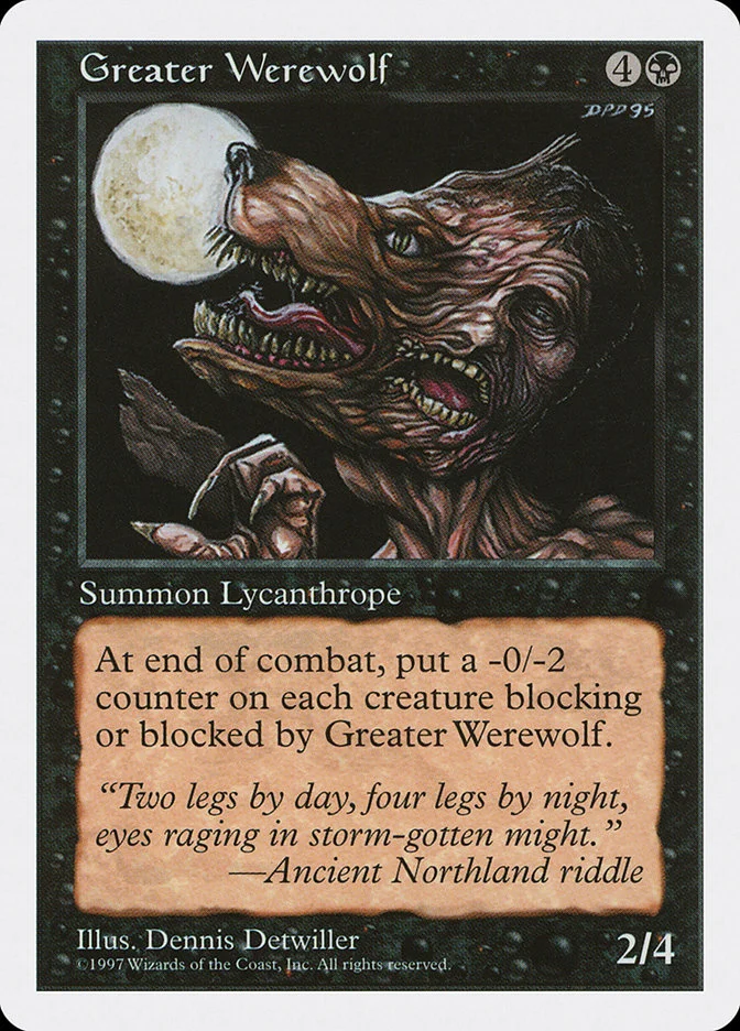 Greater Werewolf 「5ED/166」「EN」