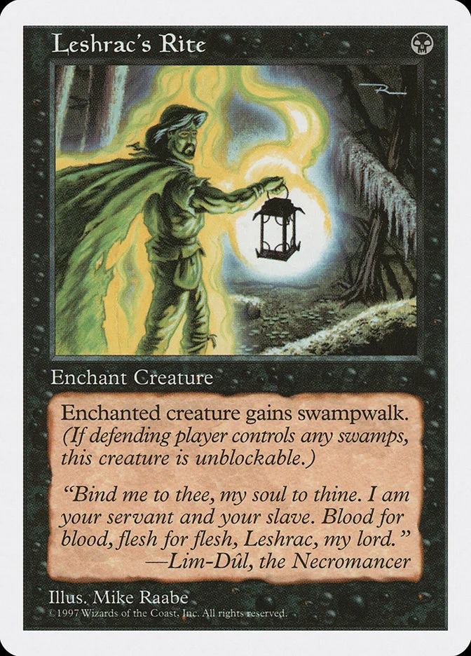 Leshrac's Rite 「5ED/173」「EN」