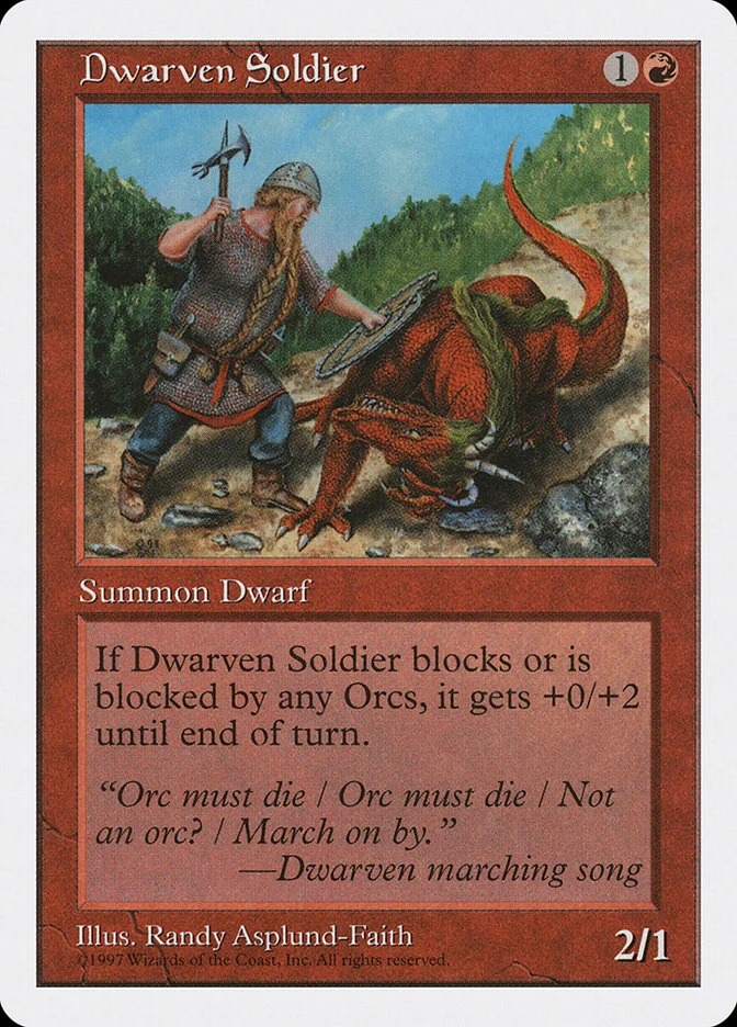 Dwarven Soldier 「5ED/221」「EN」