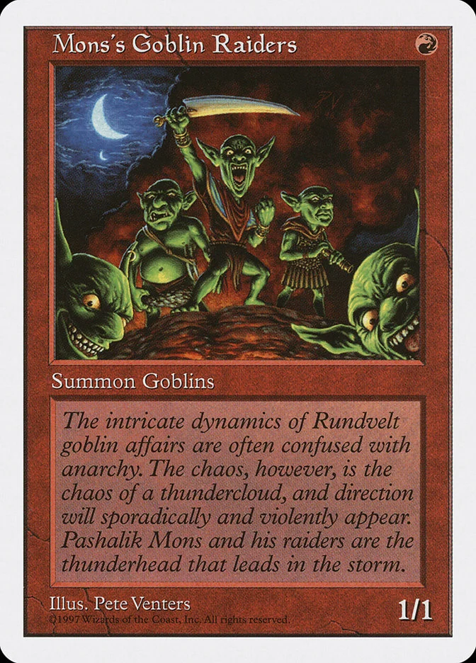 Mons's Goblin Raiders 「5ED/251」「EN」