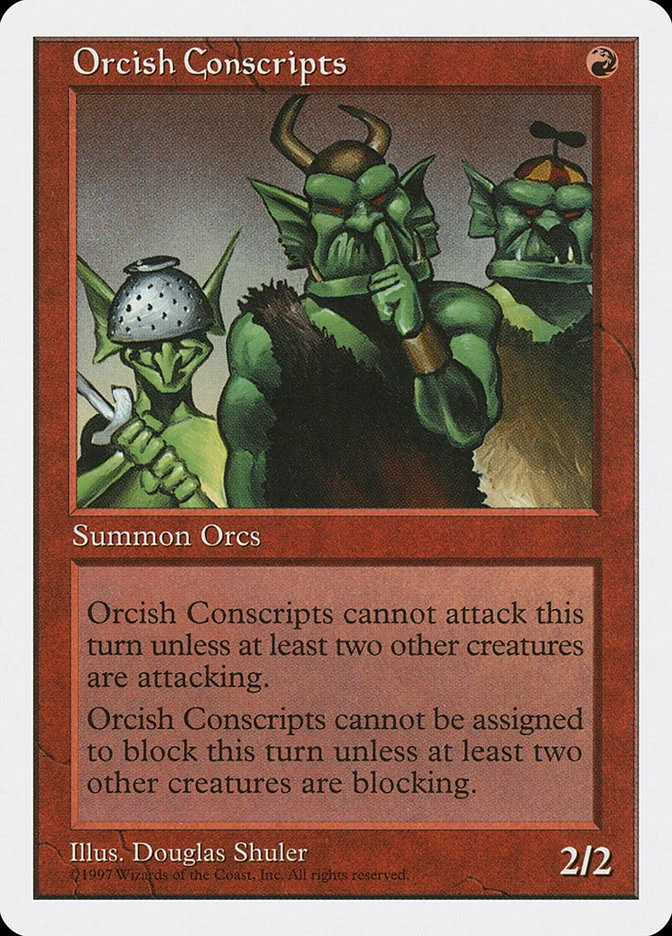 Orcish Conscripts 「5ED/255」「EN」