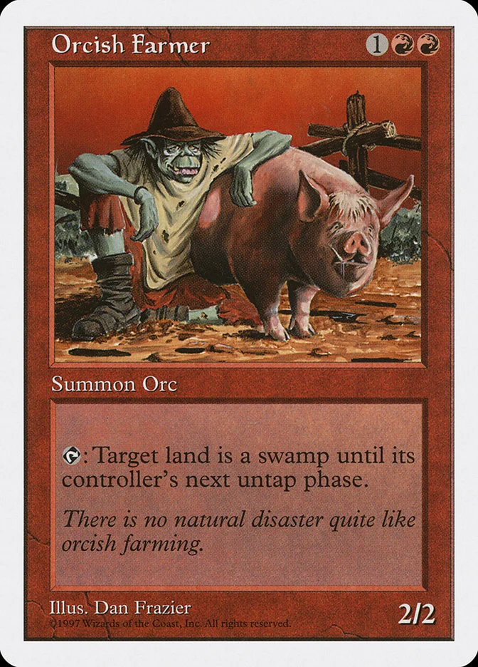 Orcish Farmer 「5ED/256」「EN」