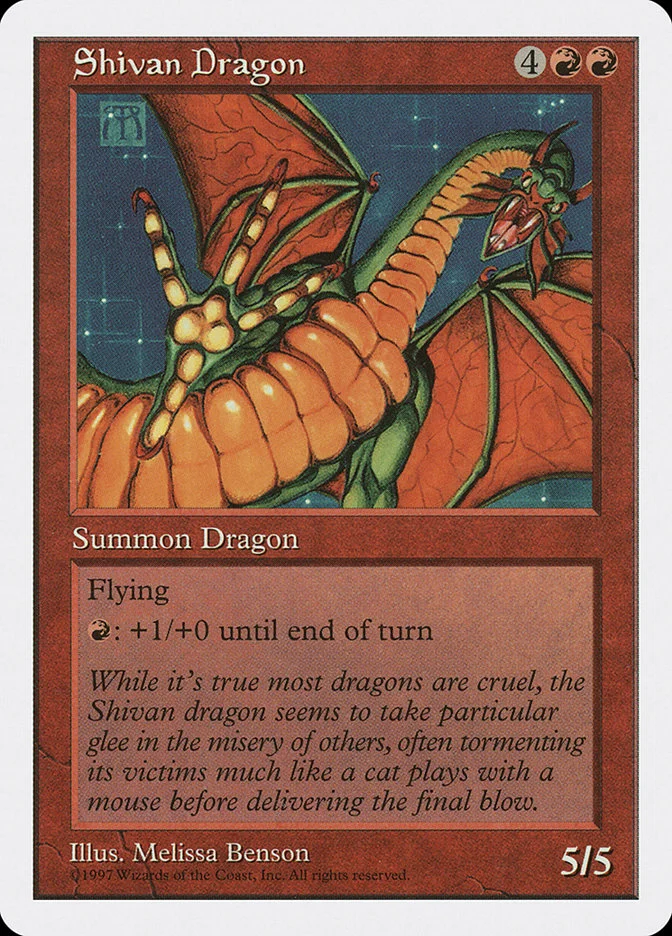 Shivan Dragon 「5ED/267」「EN」