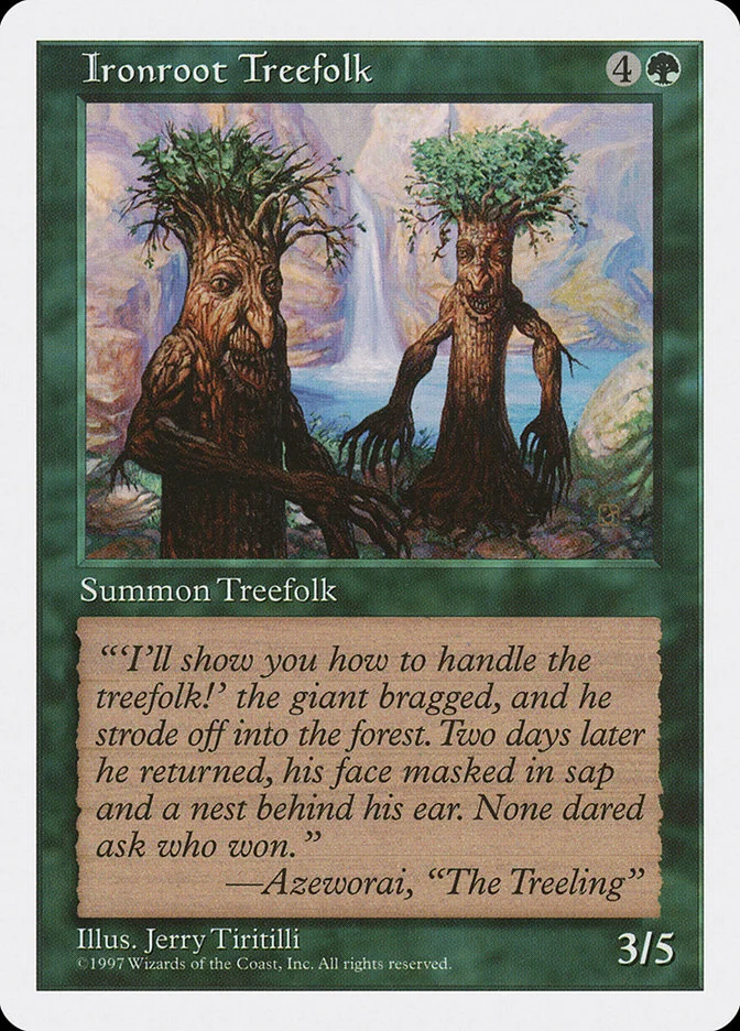 Ironroot Treefolk 「5ED/305」「EN」