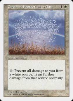 Circle of Protection: White #21 · Magic: The Gathering