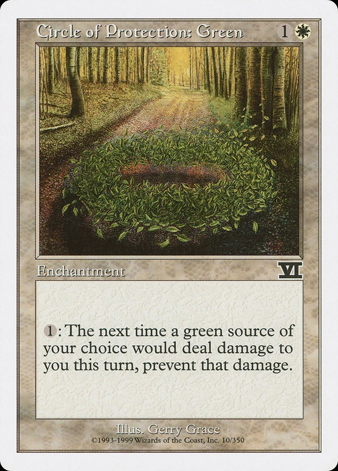 Circle of Protection: Green 「6ED/10」「EN」