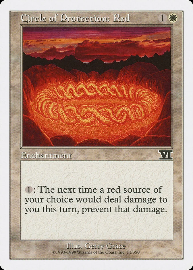 Circle of Protection: Red 「6ED/11」「EN」