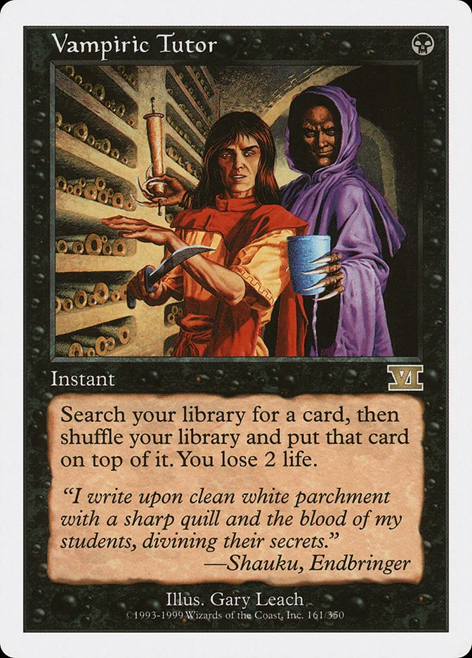 Vampiric Tutor 「6ED/161」「EN」