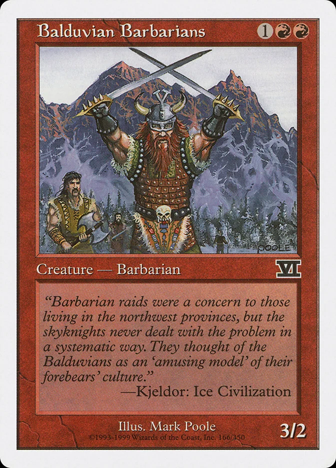 Balduvian Barbarians 「6ED/166」「EN」