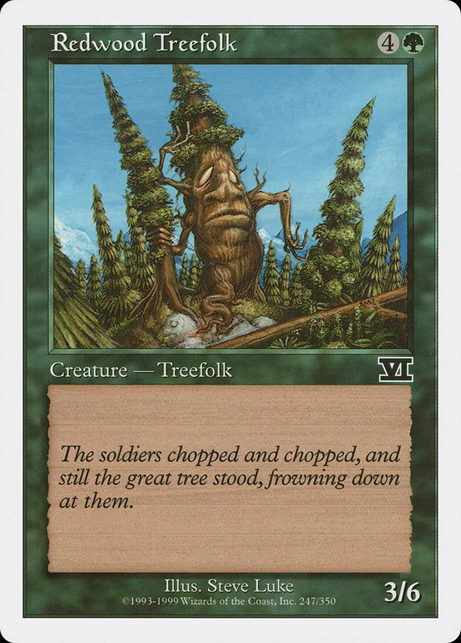 Redwood Treefolk 「6ED/247」「EN」