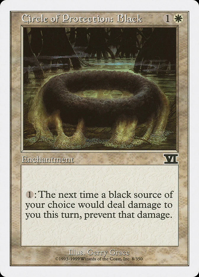 Circle of Protection: Black 「6ED/8」「EN」