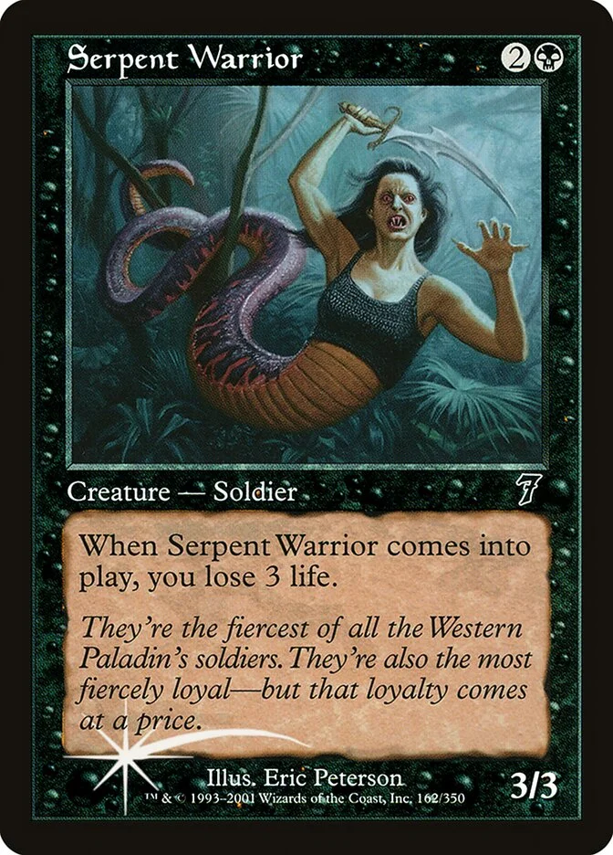 Serpent Warrior 「7ED/162★」「EN」