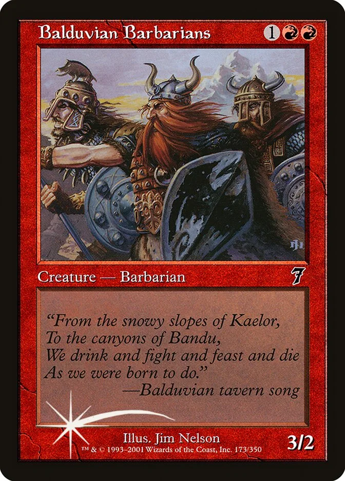 Balduvian Barbarians 「7ED/173★」「EN」