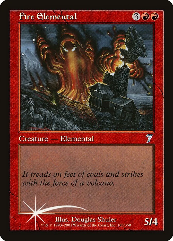 Fire Elemental 「7ED/183★」「EN」