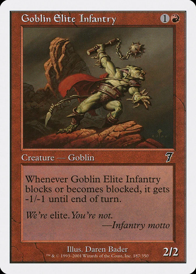 Goblin Elite Infantry 「7ED/187」「EN」