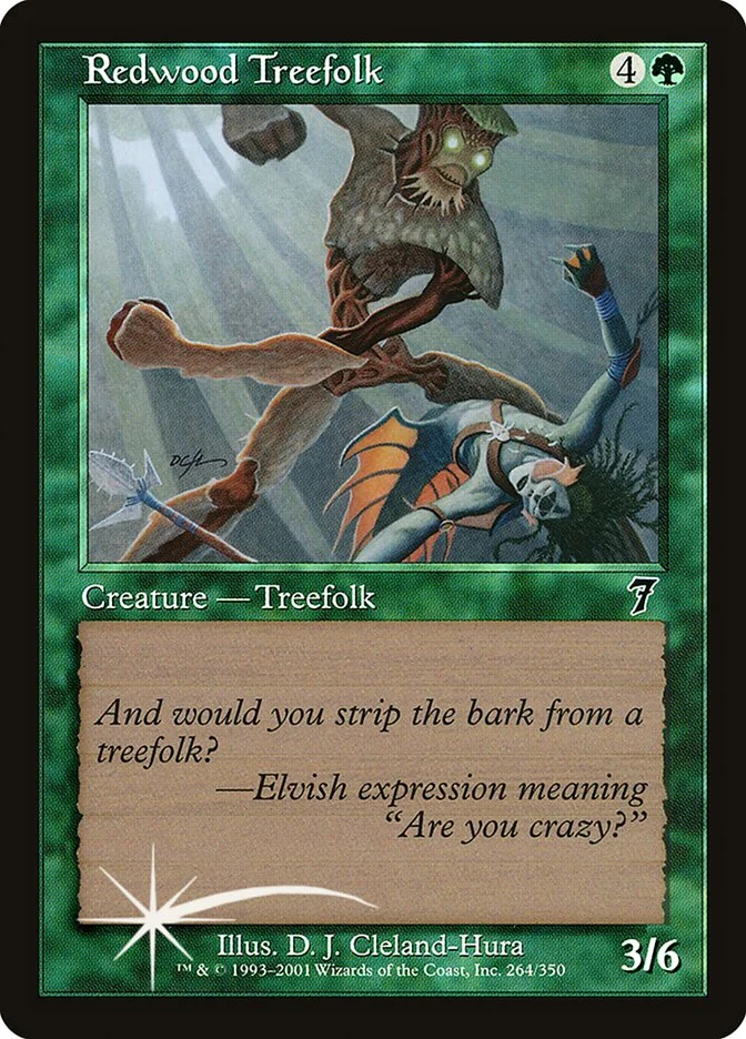 Redwood Treefolk 「7ED/264★」「EN」