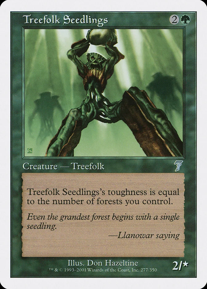 Treefolk Seedlings 「7ED/277」「EN」