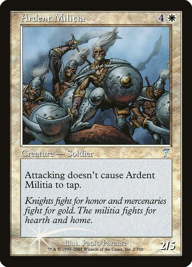 Ardent Militia 「7ED/2★」「EN」