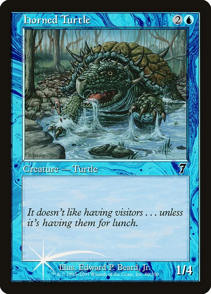 Horned Turtle 「7ED/80★」「EN」